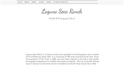 Desktop Screenshot of lagunasecaranch.com
